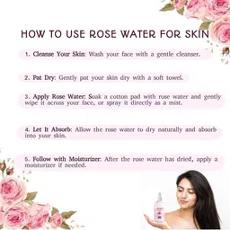 Elecsera Pure & Natural Rose Water Toner For Puffiness - 100 ml image 3