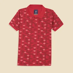 Allen Solly Junior Boys Geometric Printed Polo Collar T-Shirt-picture-19