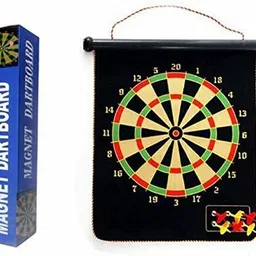 trex sports Double Sided Magnetic Dart Board Game with 4 Magnetic Darts 38 cm Dart Board-picture-16