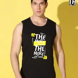 WOOSTRO Men Pack Of 2 Typography Printed Scoop Neck Cotton Slim Fit T-shirts-picture-35