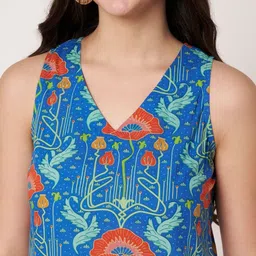 SPARSA Floral Print Cotton Top image 4