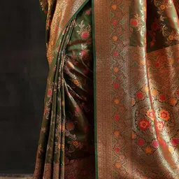 Libas Woven Design Zari Saree image 3