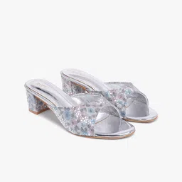 Justin Whyte Women Printed Block Pumps image 4