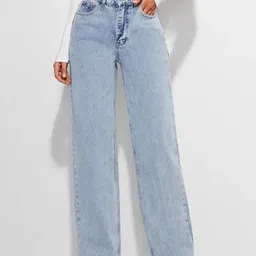 A1TUFF Women Jean Relaxed Fit High-Rise Light Fade Stretchable Jeans-picture-32