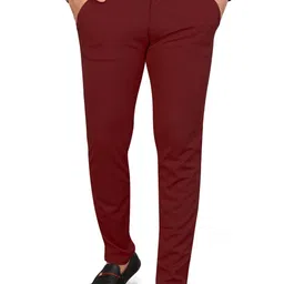Alenjoy Men Polyester Regular Fit Mid-Rise Trousers-image-10