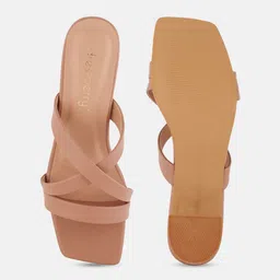 DressBerry Block Sandals with Buckles image 2