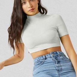 Dream Beauty Fashion Women High Neck Fitted Crop Top-picture-12