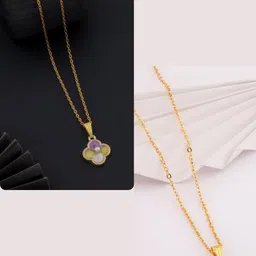 SZN Women Brass Gold-Plated Necklace-picture-12