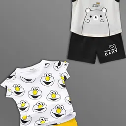 HELPOM Unisex Kids Printed T-shirt with Shorts-picture-13