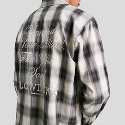 Bershka Men Standard Checked Casual Cotton Shirt image 4