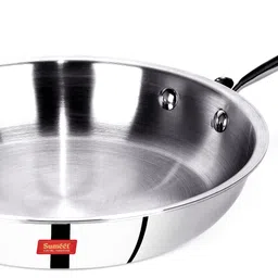 sumeet Cook Smart TriPly (Steel-Aluminium-Steel - 3 Layers) Fry Pan 22 cm diameter 1.4 L capacity image 1