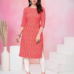 KETAKI FASHION Selection Of 3 Geometric Printed Round Neck Straight Kurtas image 2