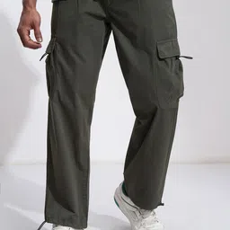 HIGHLANDER Men Comfort Straight Fit Cargos-picture-12