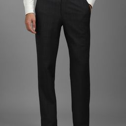Louis Philippe Men Mid-Rise Checked Slim Fit Formal Trousers-picture-12