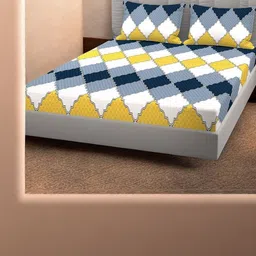 WELLNEST Unisex Black Bedsheets image 3