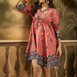 Sangria Print Mini Dress image 2