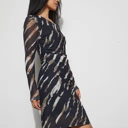 Ginger by Lifestyle Print Mini Dress image 2