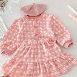 LULU & SKY Girls Checked Top with Skirt-picture-17