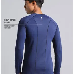 CULT Men's Navy Build Up Performance Recycled Poly T-shirt image 2