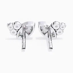 VALANOVA Hallmarked 18 Kt Gold Diamond Studded Earrings- 1.19 g image 2