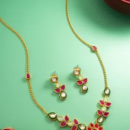 Anouk Gold-Plated Kundan-StuddedJewellerySet-picture-18