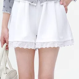 LULU & SKY Women Loose Fit High-Rise Shorts image 3