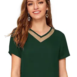 SHOPONBIT Women V-Neck Top-image-30