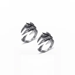 Teeragaj Set Of 2 Stainless Steel Adjustable Finger Rings-picture-29