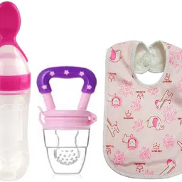 manan shopee Baby Food Feeder Baby Fruit Nibbler And Bib Feeder-picture-28