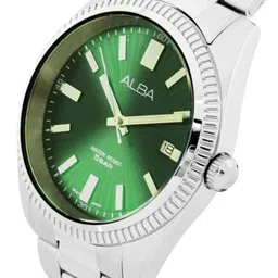 Alba Men Dial & Stainless Steel Straps Analogue Date Aperture Watch AS9S67X1 image 5