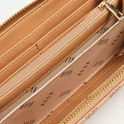 ELLE Women Floral Printed PU Zip Around Wallet image 3