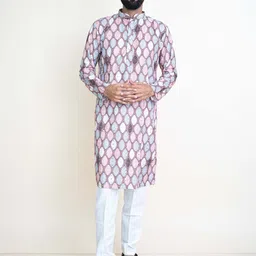 KUNDALI KAKSHAY Men Ethnic Motifs Printed Kurta-picture-16