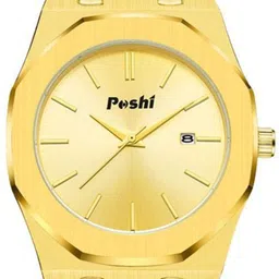 Poshi Unisex Dial & Stainless Steel Straps Analogue Watch IHHFCAEJAEIB image 2