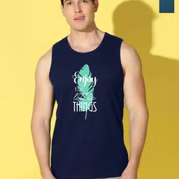 WOOSTRO Men Pack of 2 Typography Printed Round Neck Cotton Slim Fit Sports T-shirts-picture-14