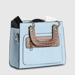 HAUTE SAUCE by Campus Sutra Textured Structured Handheld Bag image 2