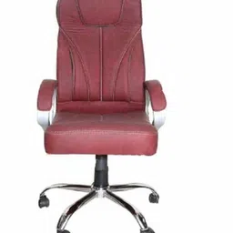 my cuicles Shadow Luxe Maroon Armrest Boss Chair for Office & Home Leatherette Office Arm Chair-picture-13