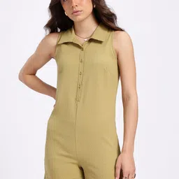 glitchez Self Design Women Jumpsuit image 2