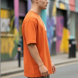 BENNY BROOKS Men Typography Printed Drop-Shoulder Sleeves T-shirt image 2