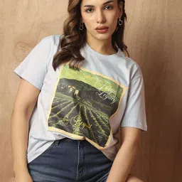 The Roadster Lifestyle Co Printed Cotton T-Shirt-picture-10