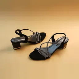 Ozuri Embellished Party Block Sandals image 5