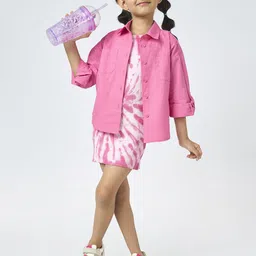 Ed-a-Mamma Girls Tie & Dye Cotton Sheath Dress-picture-10