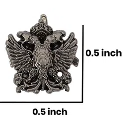 Curren Men Silver-Toned Plated Phoenix in-flight Brooch image 3