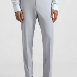 Blackberrys Men Textured Slim Fit Trousers-picture-13