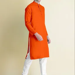 Krudha Creations Men Flared Sleeves Thread Work Kurta image 4