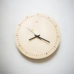 QEZNEF Beige Solid Traditional Wall Clock-picture-17