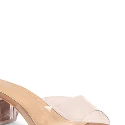 Ishransh Women PU Open Toe Block Sandals image 3