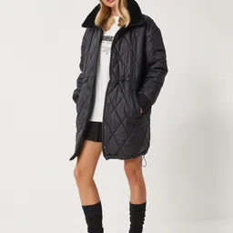 Happiness istanbul Denim Truckers Spread Collar Puffer Jacket-picture-34