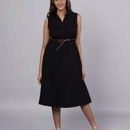 French Theory A-Line Midi Dress image 1