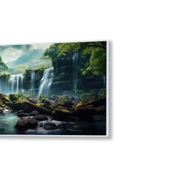 nestroots Green & White 1 Piece Canvas Other Wall Paintings image 4