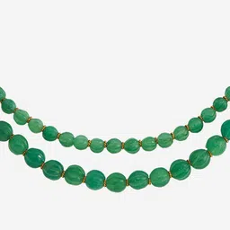 Kushal's Fashion Jewellery Copper Gold-Plated Antique Necklace image 2